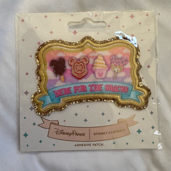 Disney Parks x Stoney Clover Here for the snacks Adhesive Patch - Picture 1 of 1